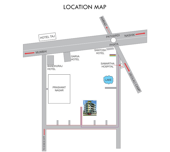 Location Map Suman Apartments